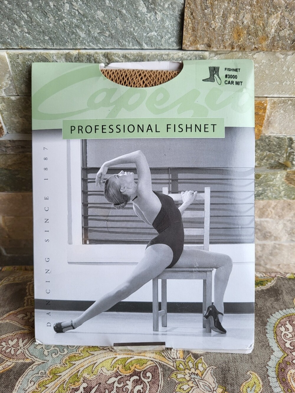 Capezio Fishnet Tights In Caramel